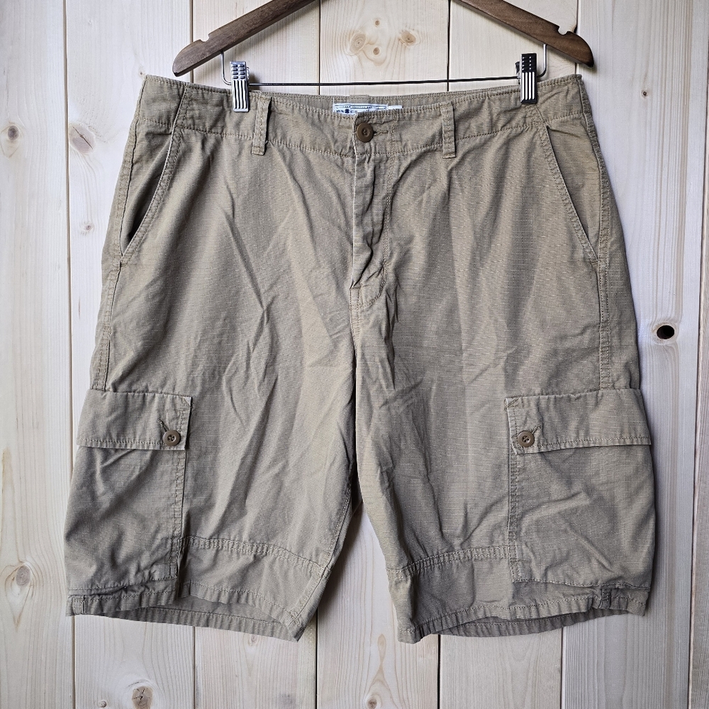Lucky Brand Khaki Cargo Shorts Mens Size 36
